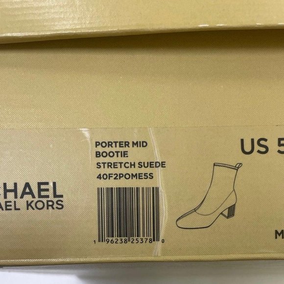 NWT Michael Kors Porter Mid Bootie Stretch Suede (Size 5.5) - Picture 6 of 6